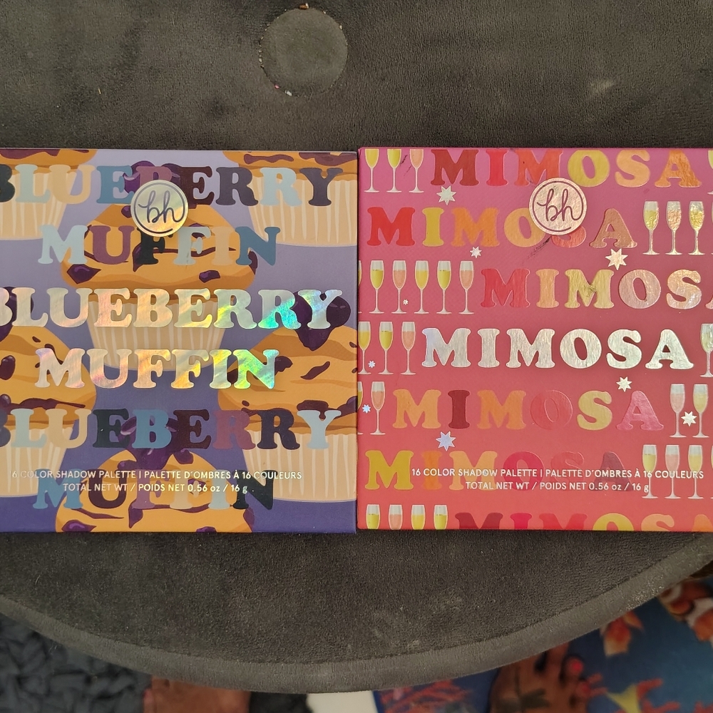 Mimosa and Blueberry Muffin Eyeshadow Palette/Bundle BH Cosmetics/ OG/ See Info